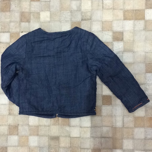 Little girl Embroidered denim jacket - Picture 4 of 6